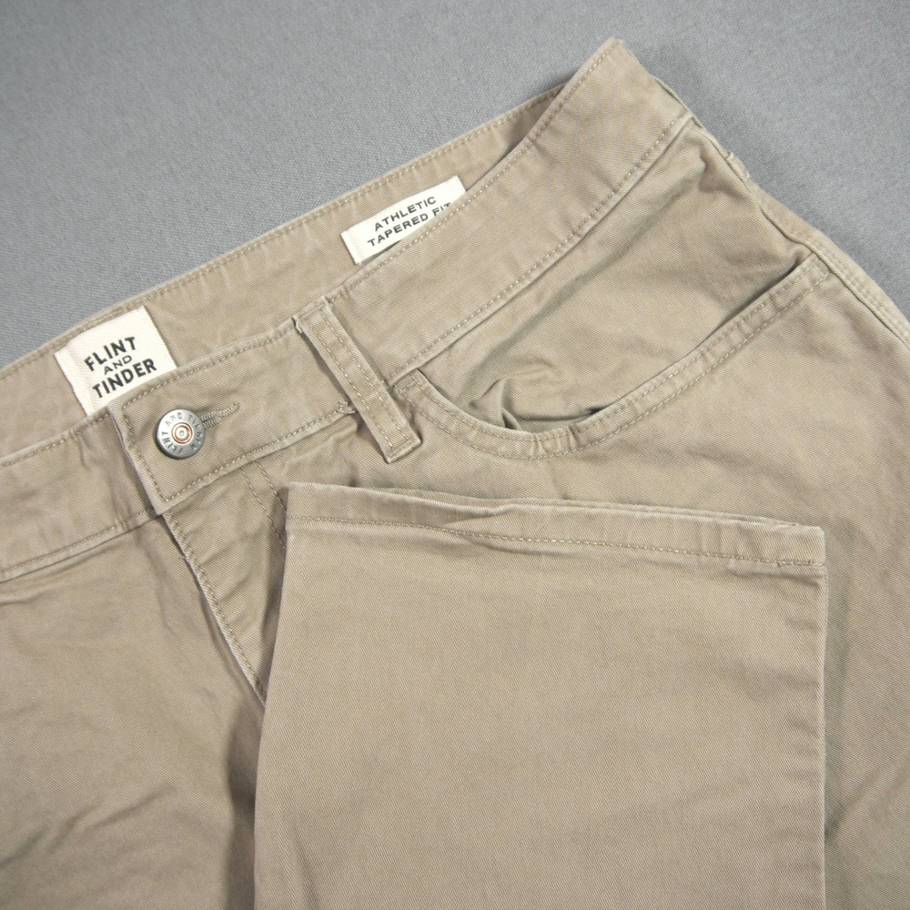 Flint and Tinder Athletic Tapered Fit Men Pants Huckberry Chino 34x32 Work